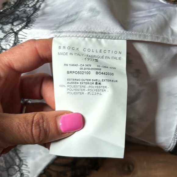 The Brock Collection Floral Lace Trimmed Maxi Dress - Picture 9 of 12